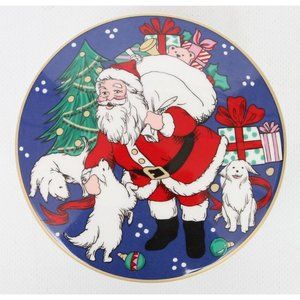 Mikasa Santas Season Round Covered Keepsake Box Christmas Japan FX079 Holiday